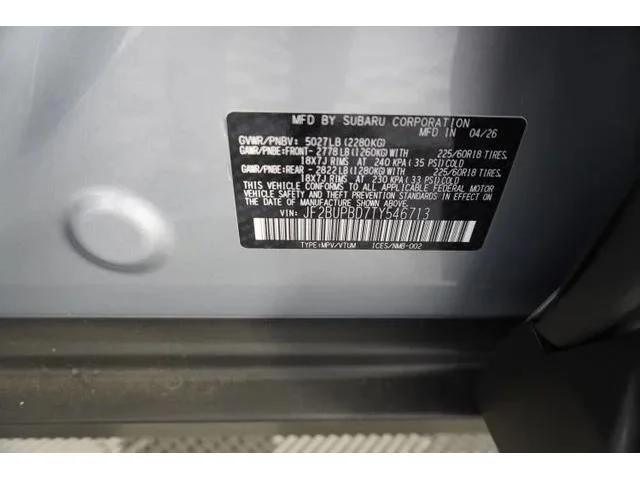 New 2026 ICE SILVER METALLIC Subaru Premium image 12