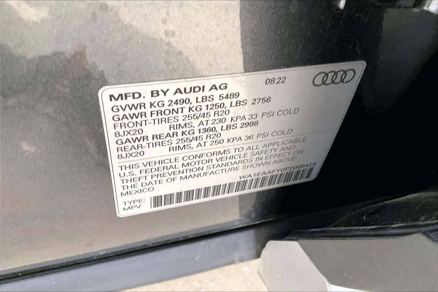 Used 2023 Daytona Gray Pearl Effect Audi S line Premium Plus image 31