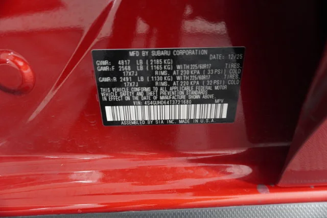Certified Used 2026 Red Subaru Premium image 22