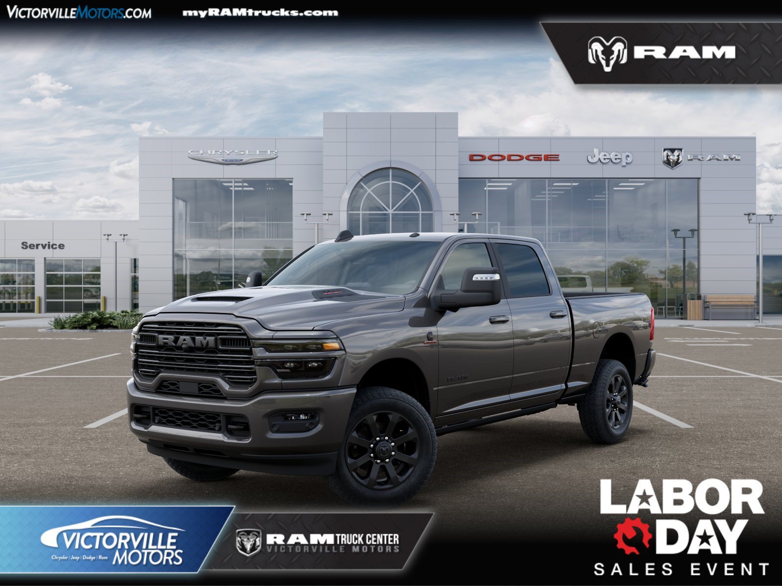 New 2026 Granite Crystal Metallic Clear-Coat Exterior Paint RAM Laramie image 1