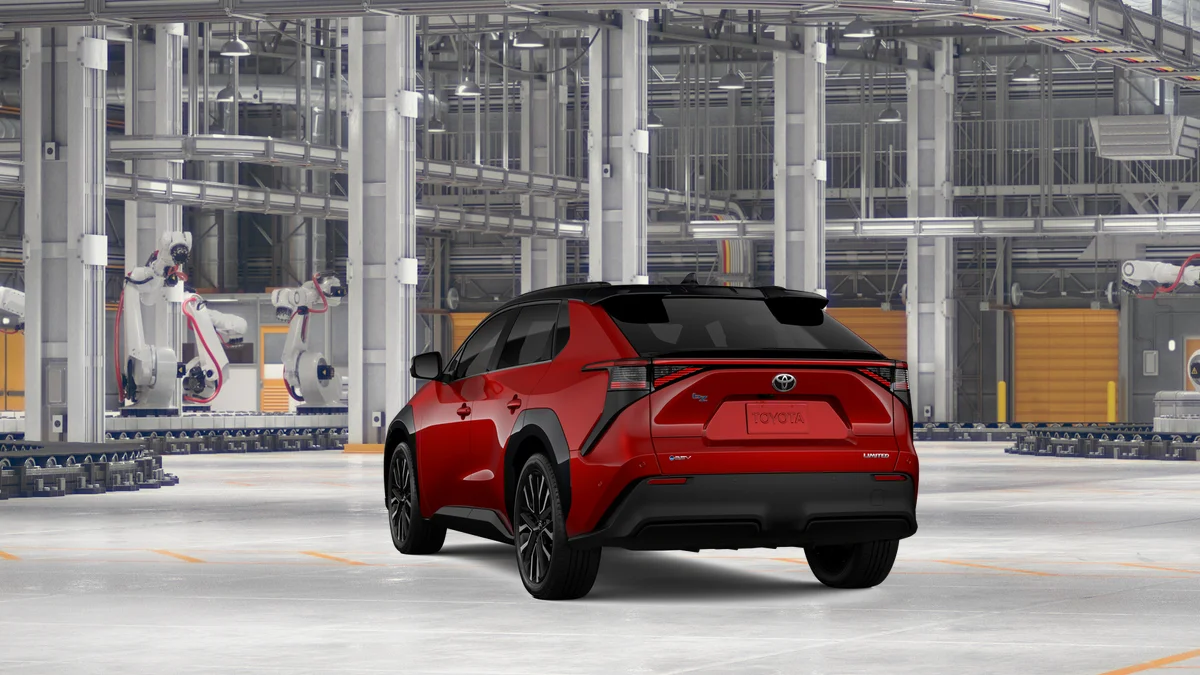 New 2026 Supersonic Red with Midnight Black Metallic roof Toyota Limited image 7