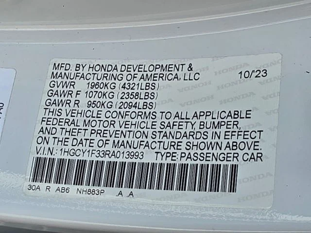 2024 Honda Accord EX - Photo 33