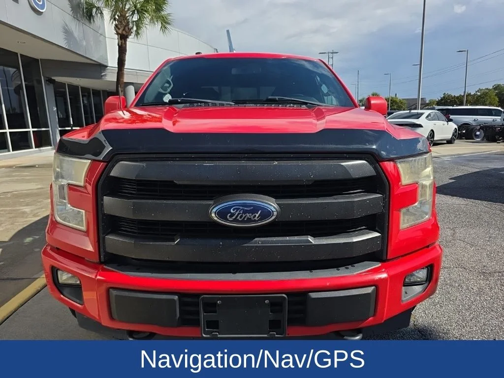 Used 2017 Race Red Ford Lariat image 2