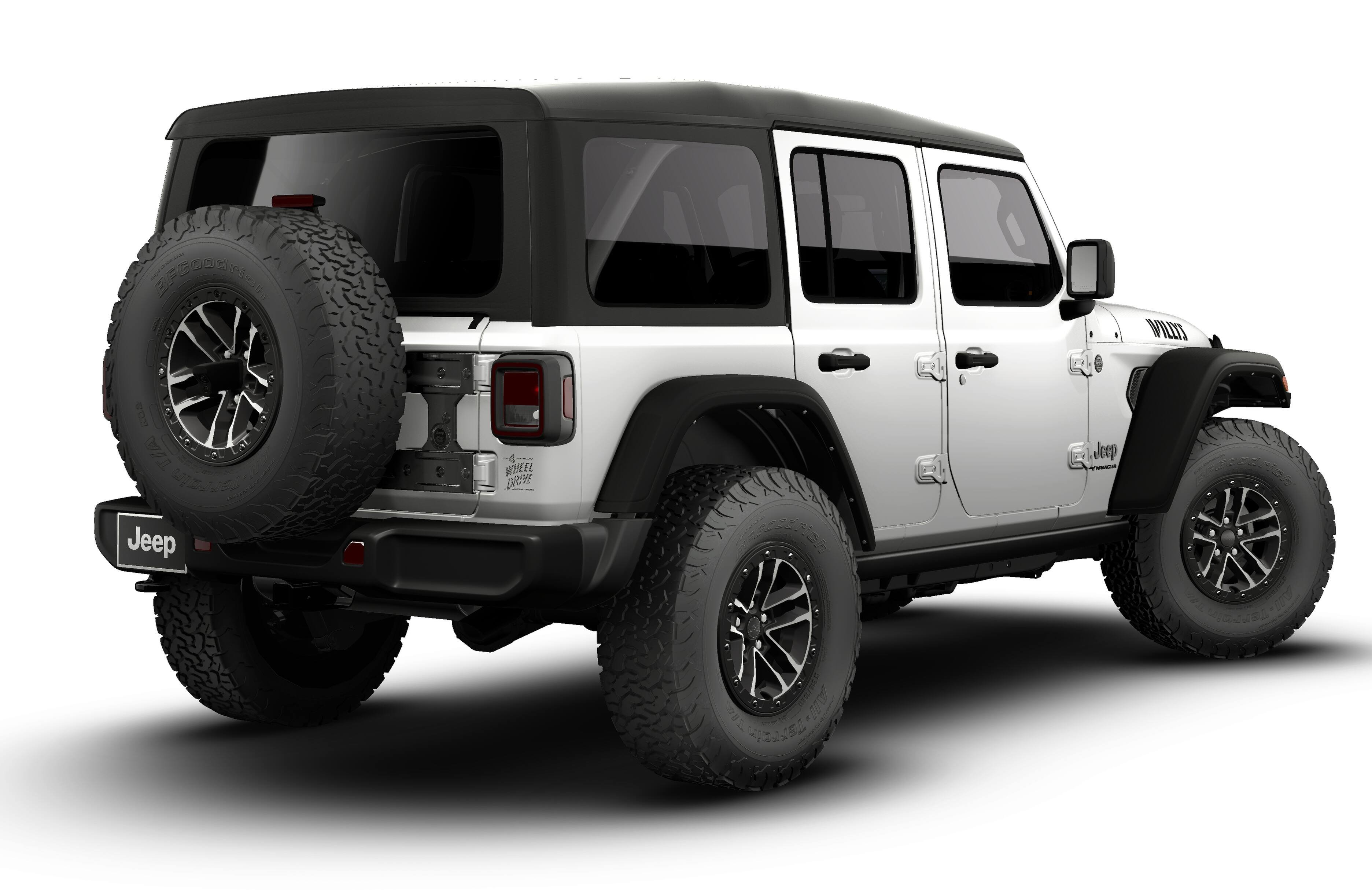 New 2026 Bright White Clear-Coat Exterior Paint Jeep Willys image 14