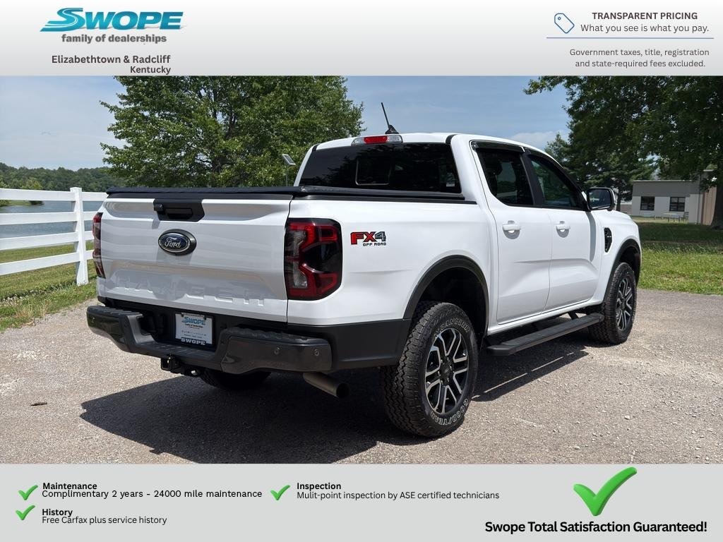 Used 2024 OXFORD WHITE Ford LARIAT image 3
