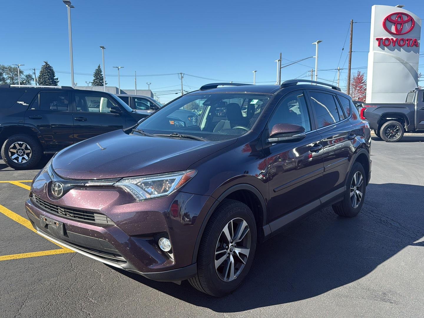 Used 2017 Black Currant Metallic Toyota XLE image 7