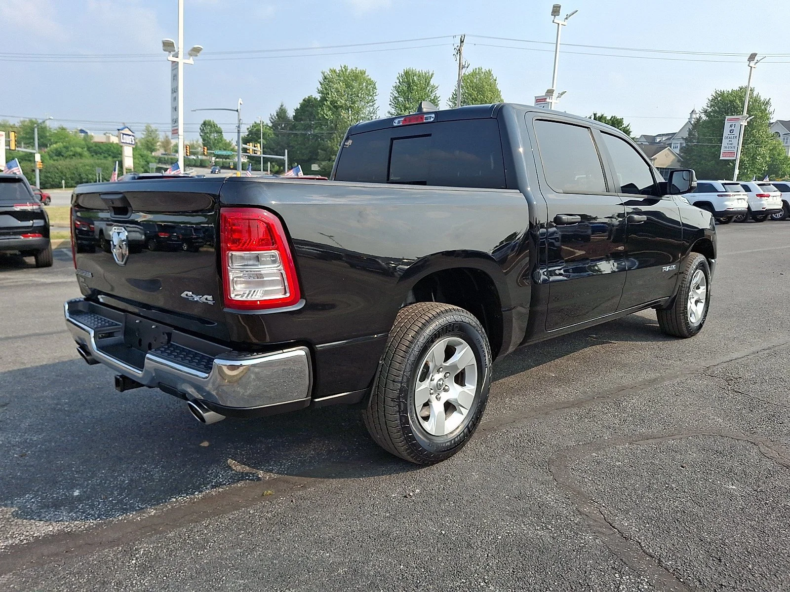 Used 2023 Diamond Black Crystal Pearlcoat Ram Big Horn image 7