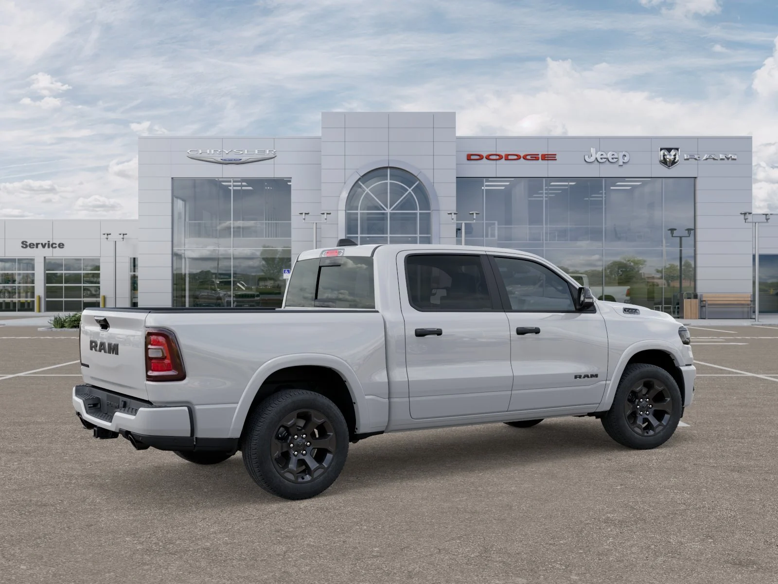 New 2025 Bright White Clear-Coat Exterior Paint RAM Big Horn/Lone Star image 31