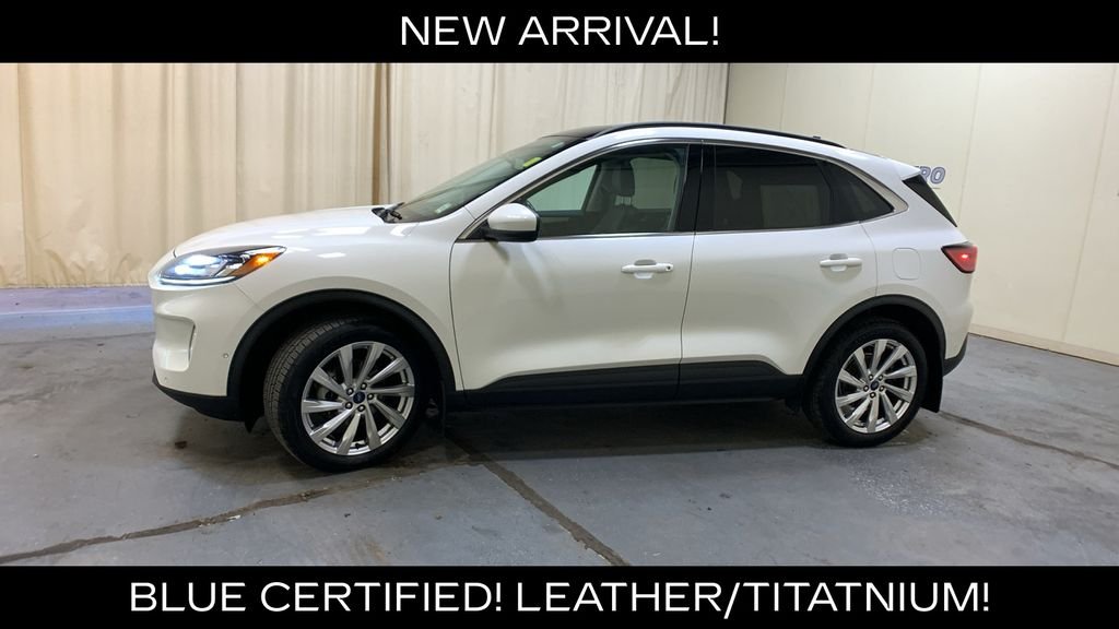 Certified Used 2022 White Metallic Ford Titanium image 6