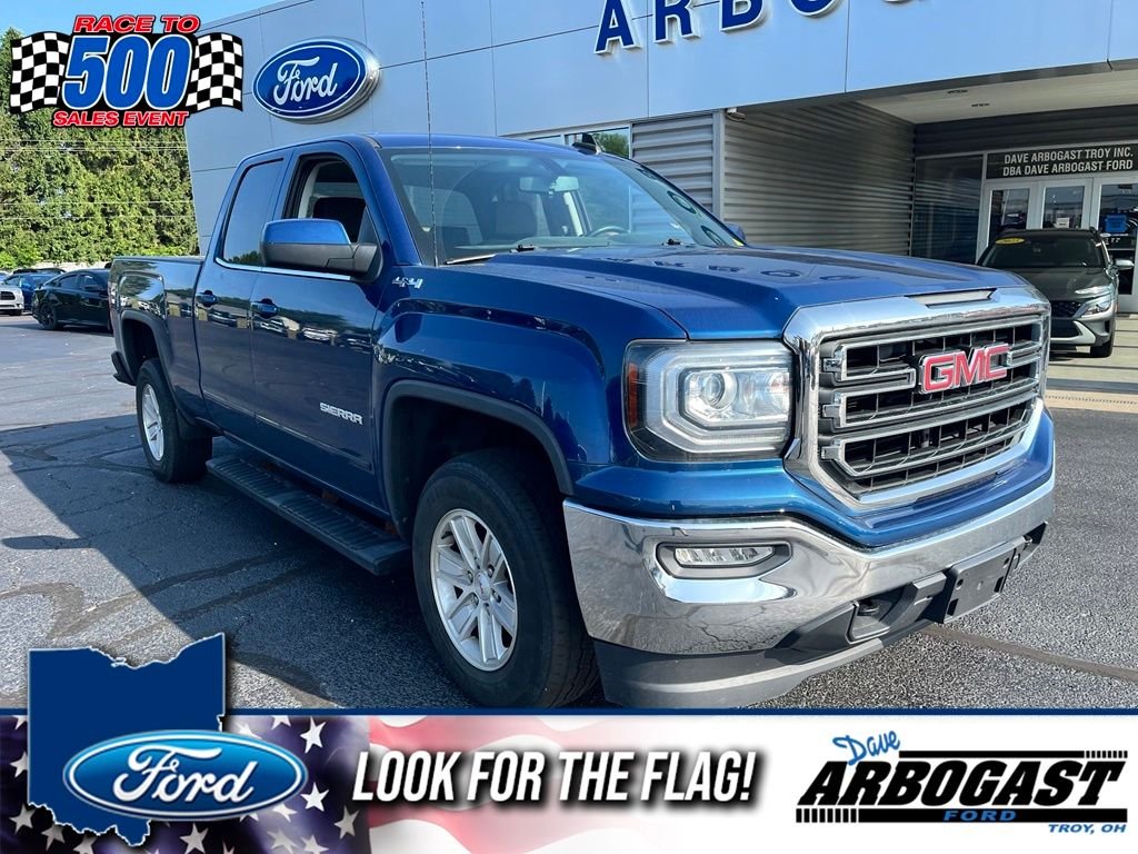 Used 2019 Stone Blue Metallic GMC SLE image 1