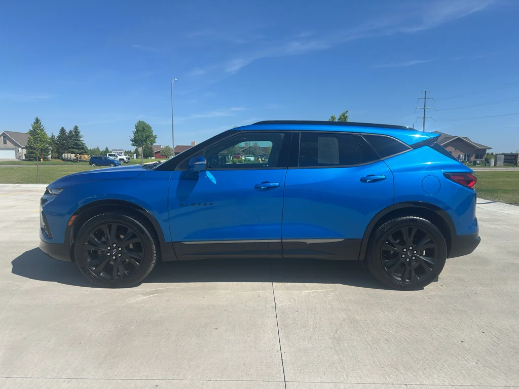 Used 2021 Bright Blue Metallic Chevrolet RS image 1