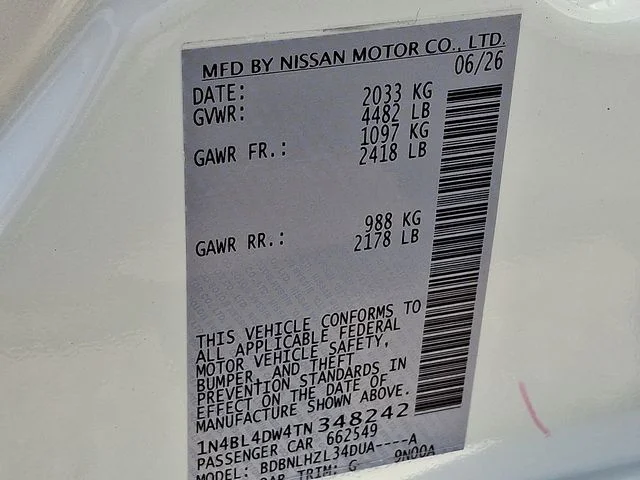 New 2026 Pearl White TriCoat Nissan SV image 14