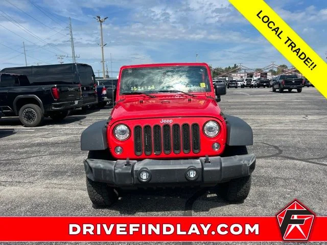 Used 2017 Red Jeep Unlimited Sport image 2