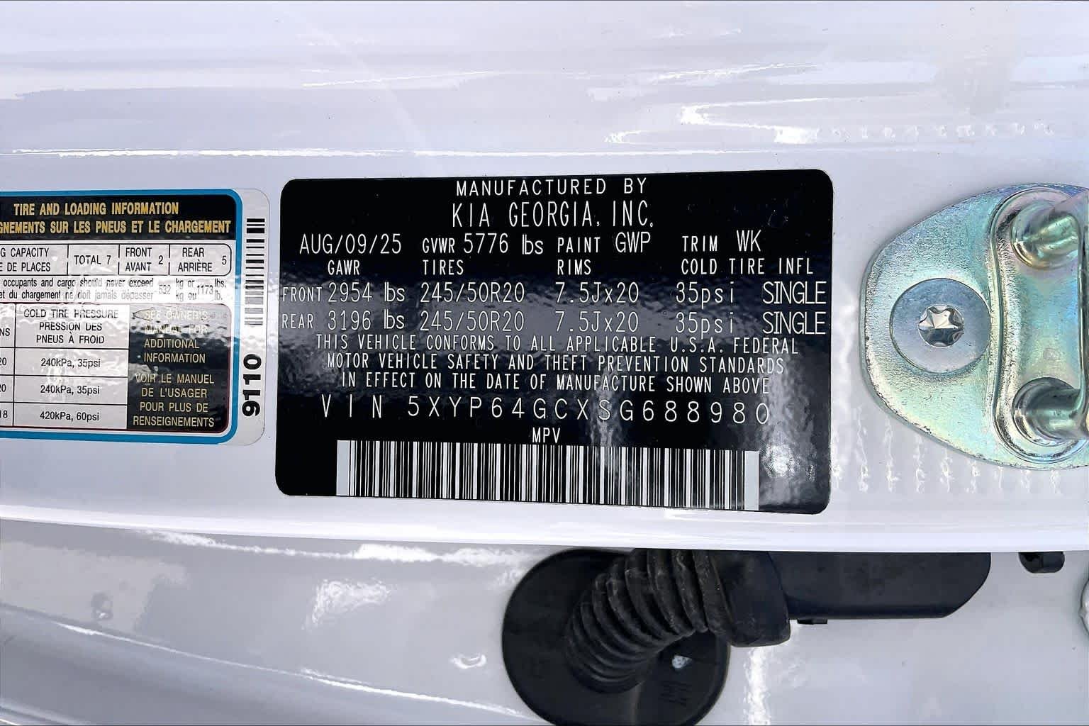 Used 2025 Glacial White Pearl Kia S image 34