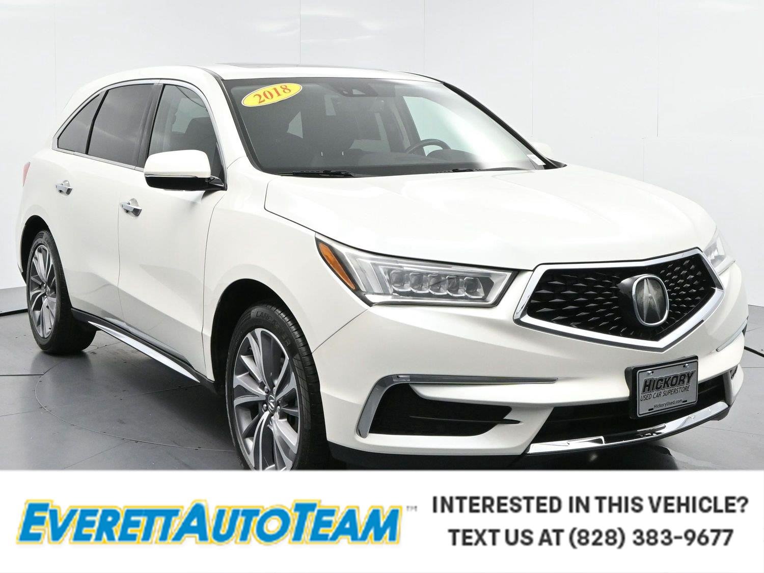 Used 2018 White Diamond Pearl Acura w/Technology Pkg image 1