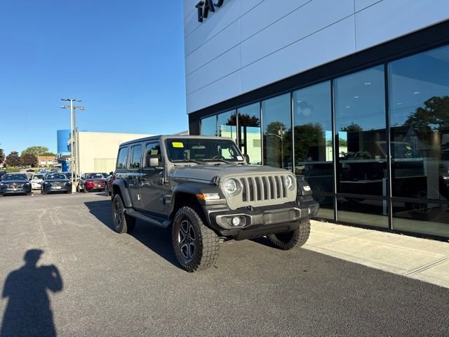 Used 2021 Gray Jeep Unlimited Sport S image 1