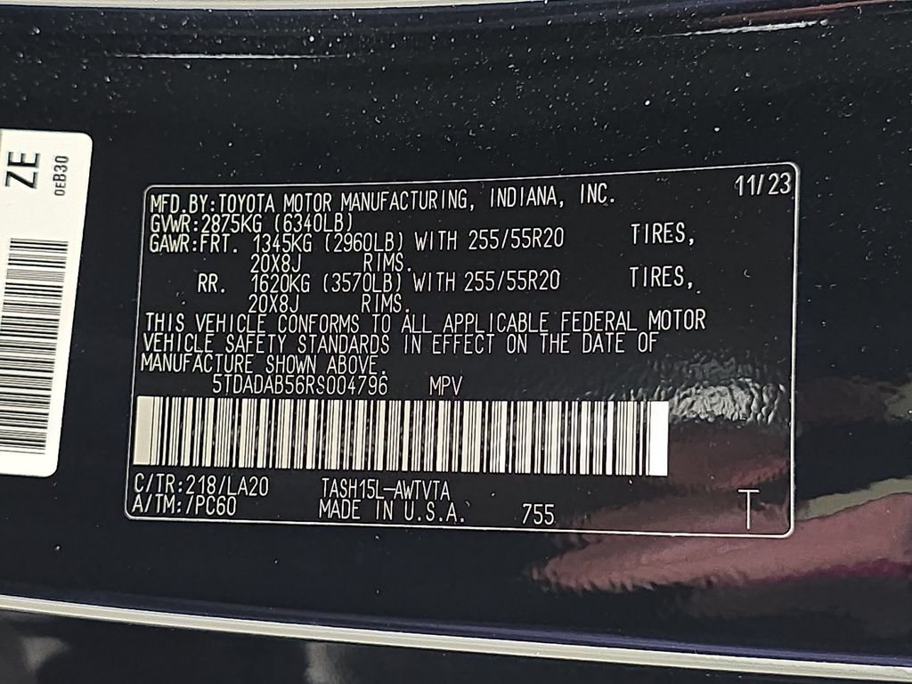 Used 2024 Midnight Black Metallic Toyota MAX Limited image 34
