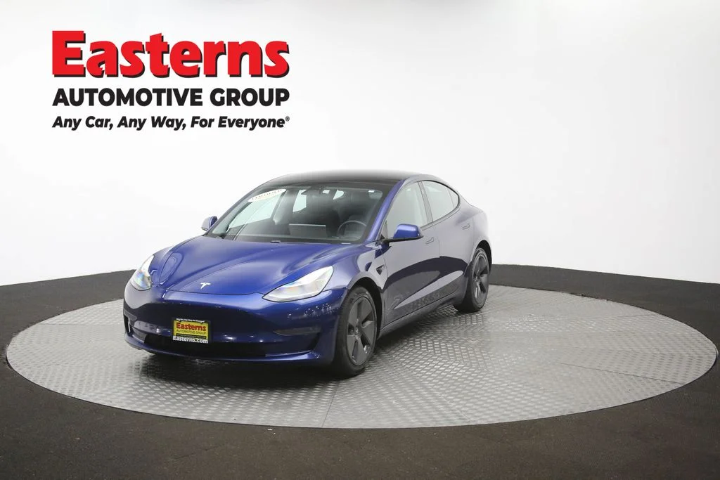 Used 2021 Blue Tesla Standard Range Plus image 49