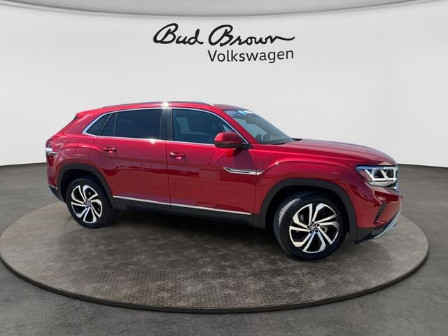 Certified 2022 Volkswagen Atlas Cross Sport SEL with VIN 1V2BC2CA1NC219604 for sale in Kansas City