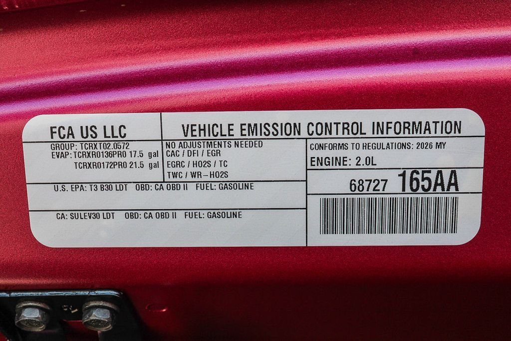 New 2026 Tuscadero Pearlcoat Jeep Sport S image 25