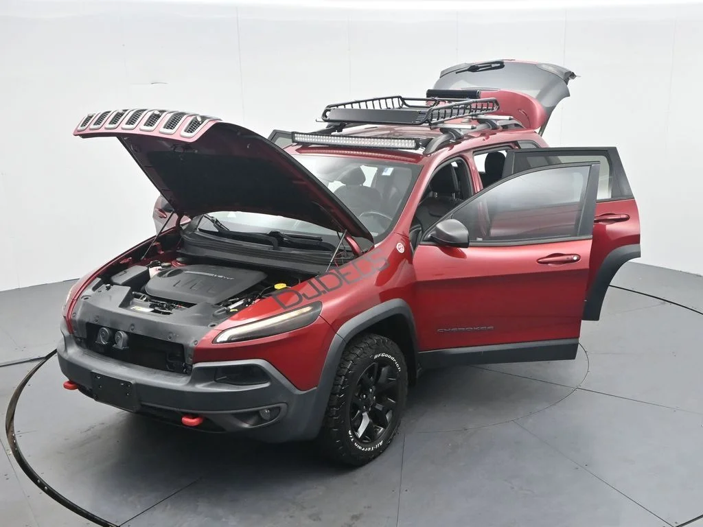 Used 2016 Deep Cherry Red Crystal Pearlcoat Jeep Trailhawk image 42