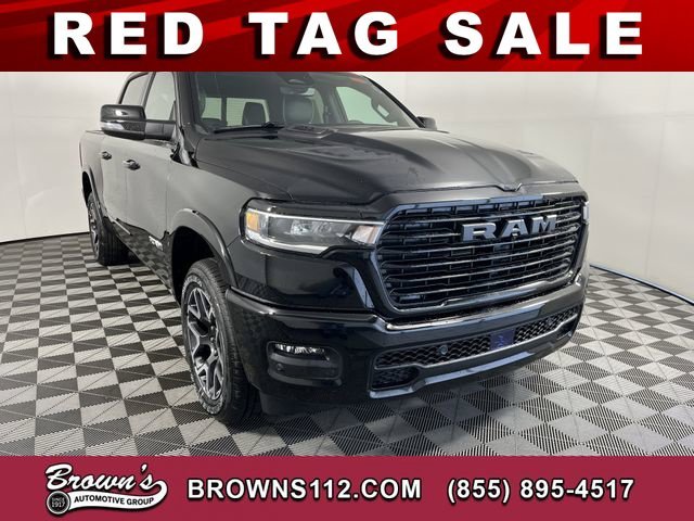 New 2026 Diamond Black Crystal Pearl-Coat Exterior Paint RAM Laramie image 1