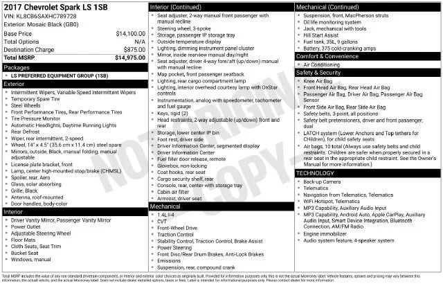 Used 2017 (Metallic paint.) Chevrolet LS image 8