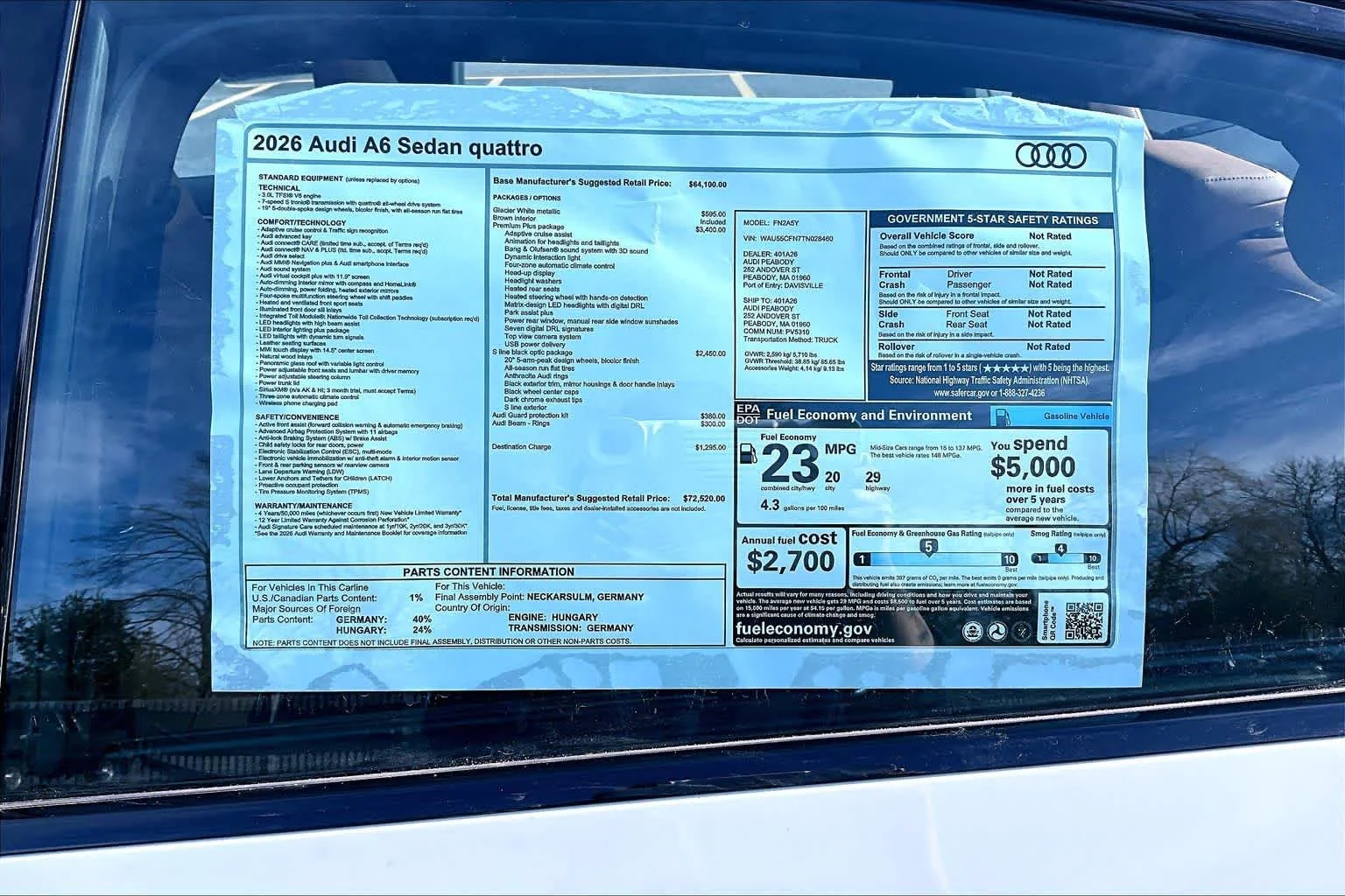 New 2026 Glacier White m Audi Premium Plus image 18