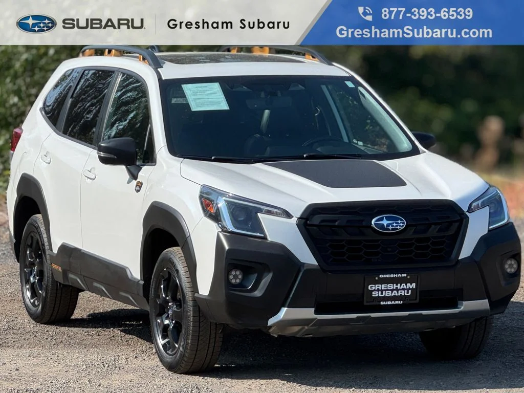Used 2024 Crystal White Pearl Subaru Wilderness image 1