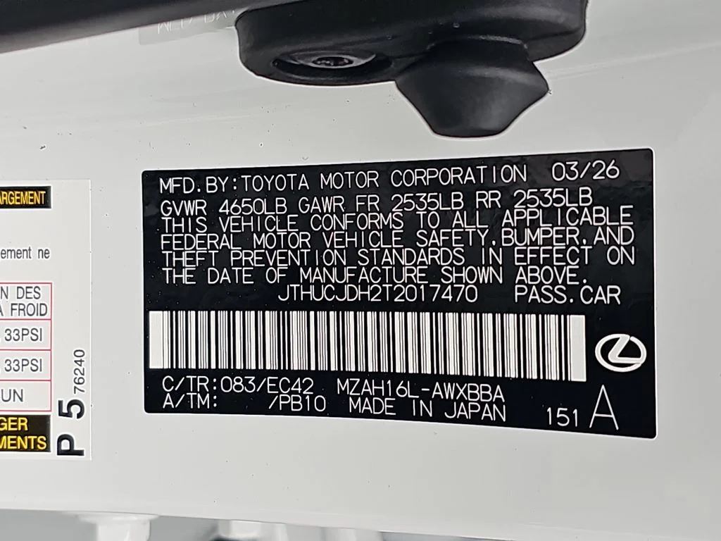 New 2026 Ultra White Lexus PREMIUM AWD image 36