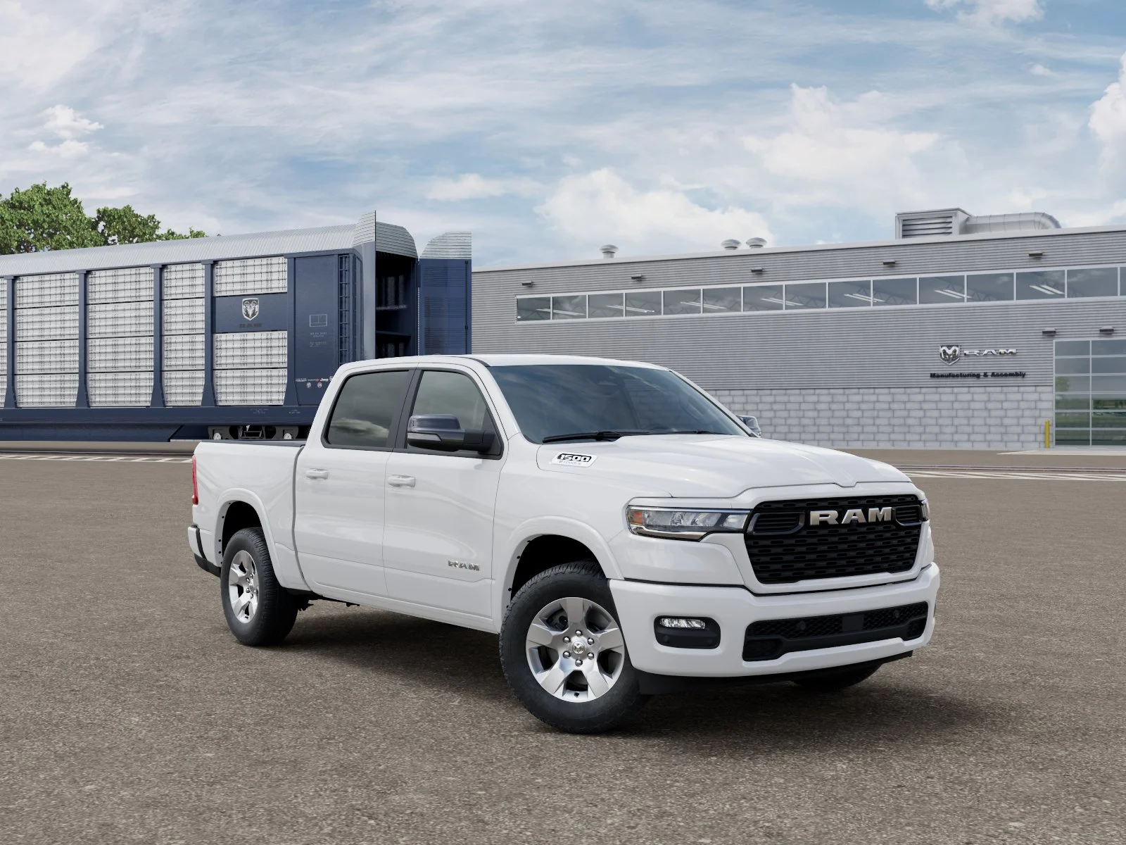 New 2027 Bright White Clear-Coat Exterior Paint RAM Big Horn/Lone Star image 5