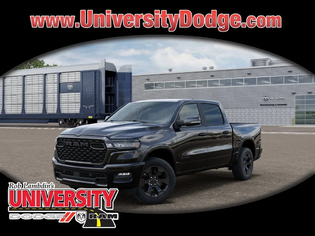 New 2027 Diamond Black Crystal Pearl-Coat Exterior Paint RAM Big Horn/Lone Star image 1