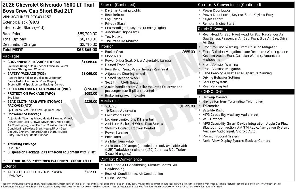 2026 Chevrolet Silverado 1500 LT Trail Boss - Photo 4