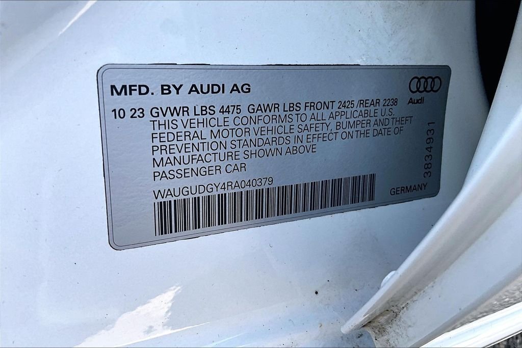 Used 2024 White Audi 40 Premium image 19