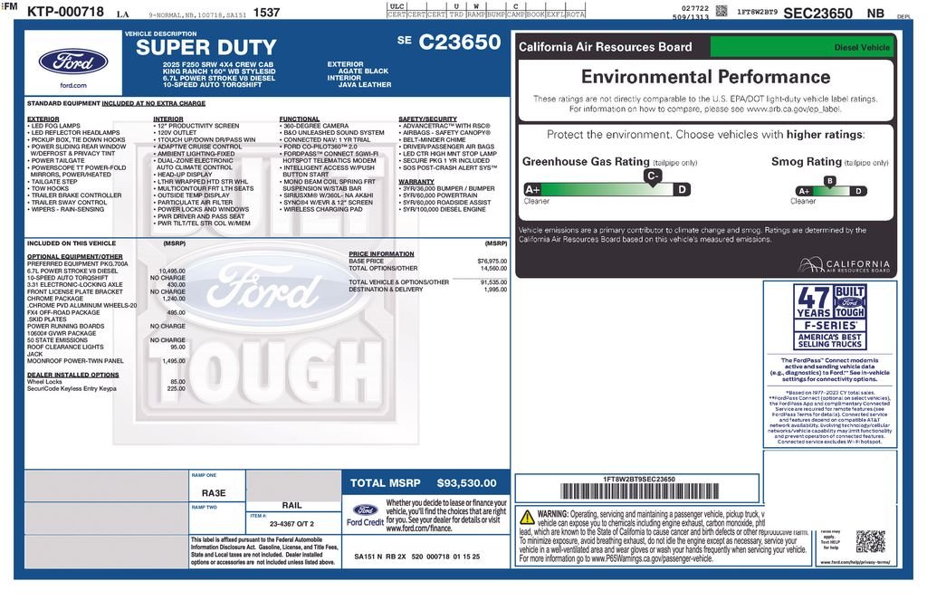 Used 2025 Black Ford King Ranch image 4