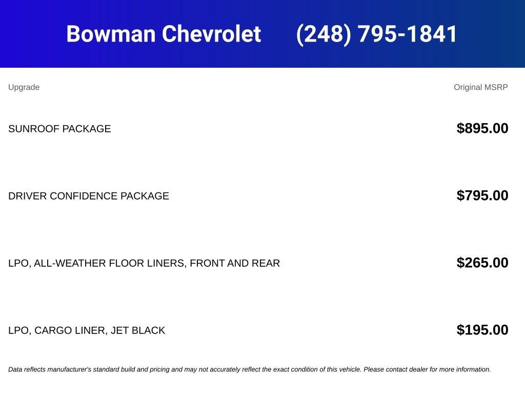 New 2026 Mosaic Black Metallic Chevrolet 2RS image 5