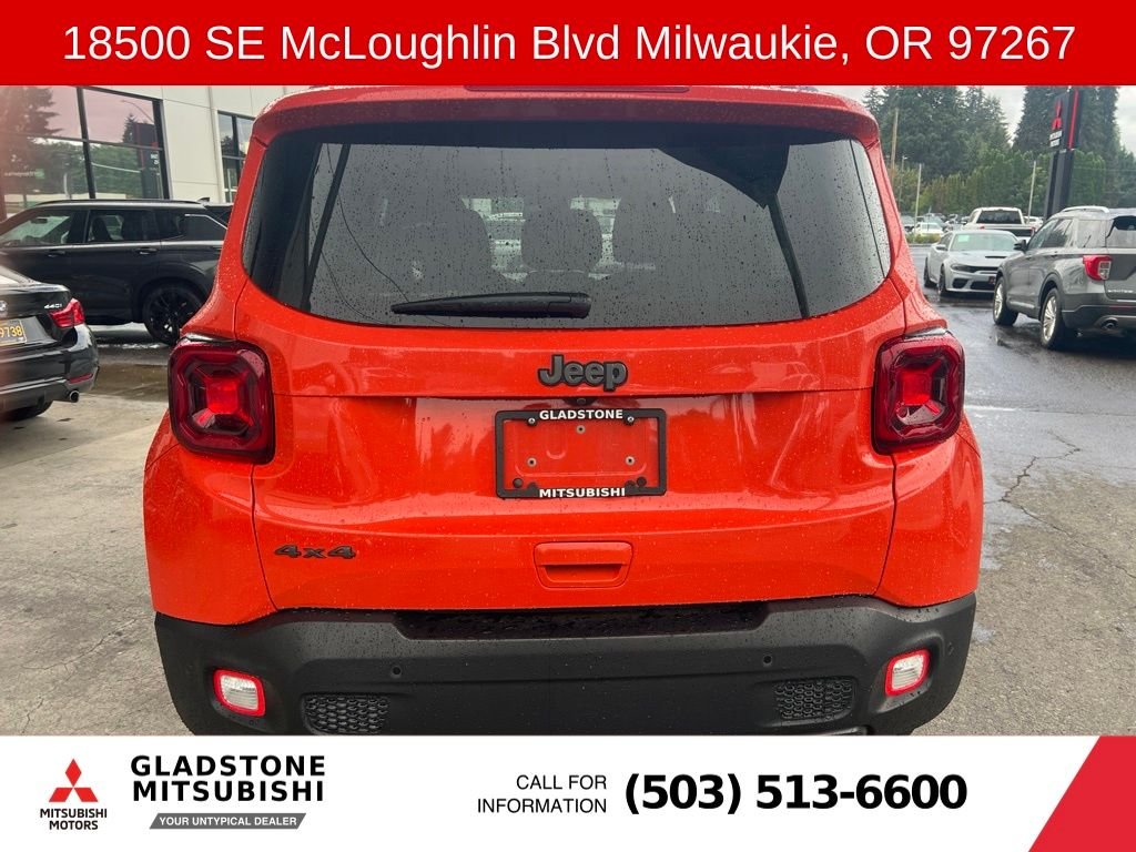 Used 2021 Orange Jeep Latitude image 7