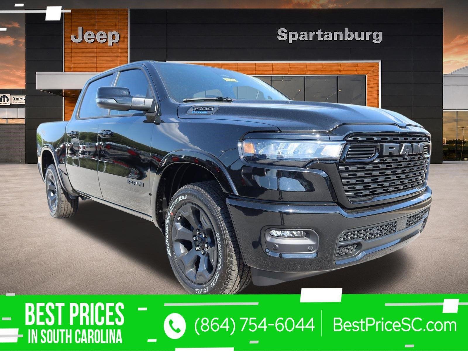 New 2026 Diamond Black Crystal Pearl-Coat Exterior Paint RAM Big Horn image 1
