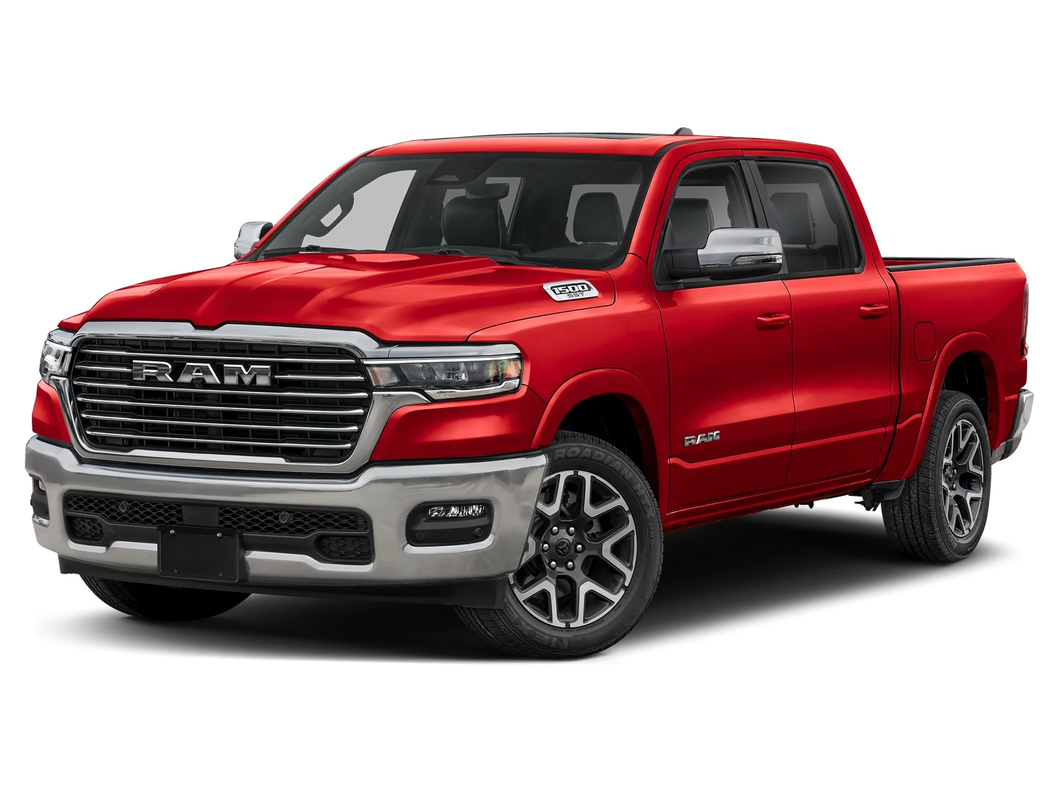 New 2027 Molten Red Pearl-Coat  Paint Ram LARAMIE CREW CAB 4X4 5