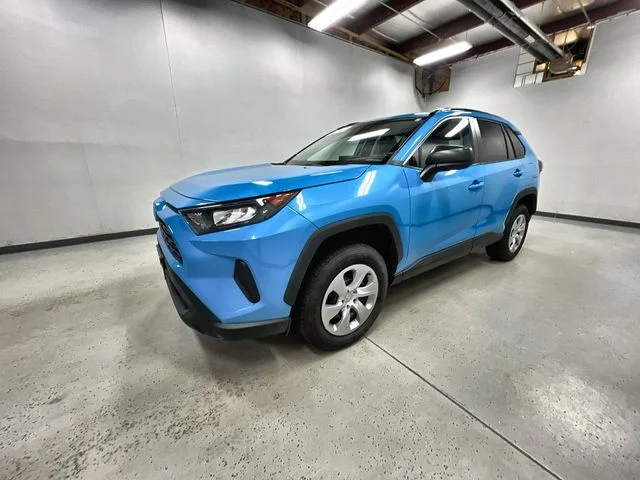 Certified Used 2021 Blue Toyota LE image 4