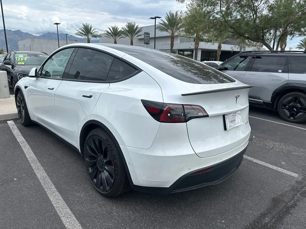 Used 2022 White Tesla Performance image 6