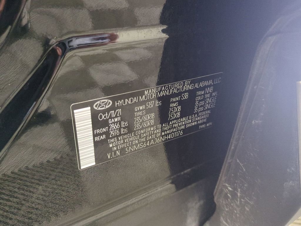 Used 2022 Black Hyundai SEL image 39
