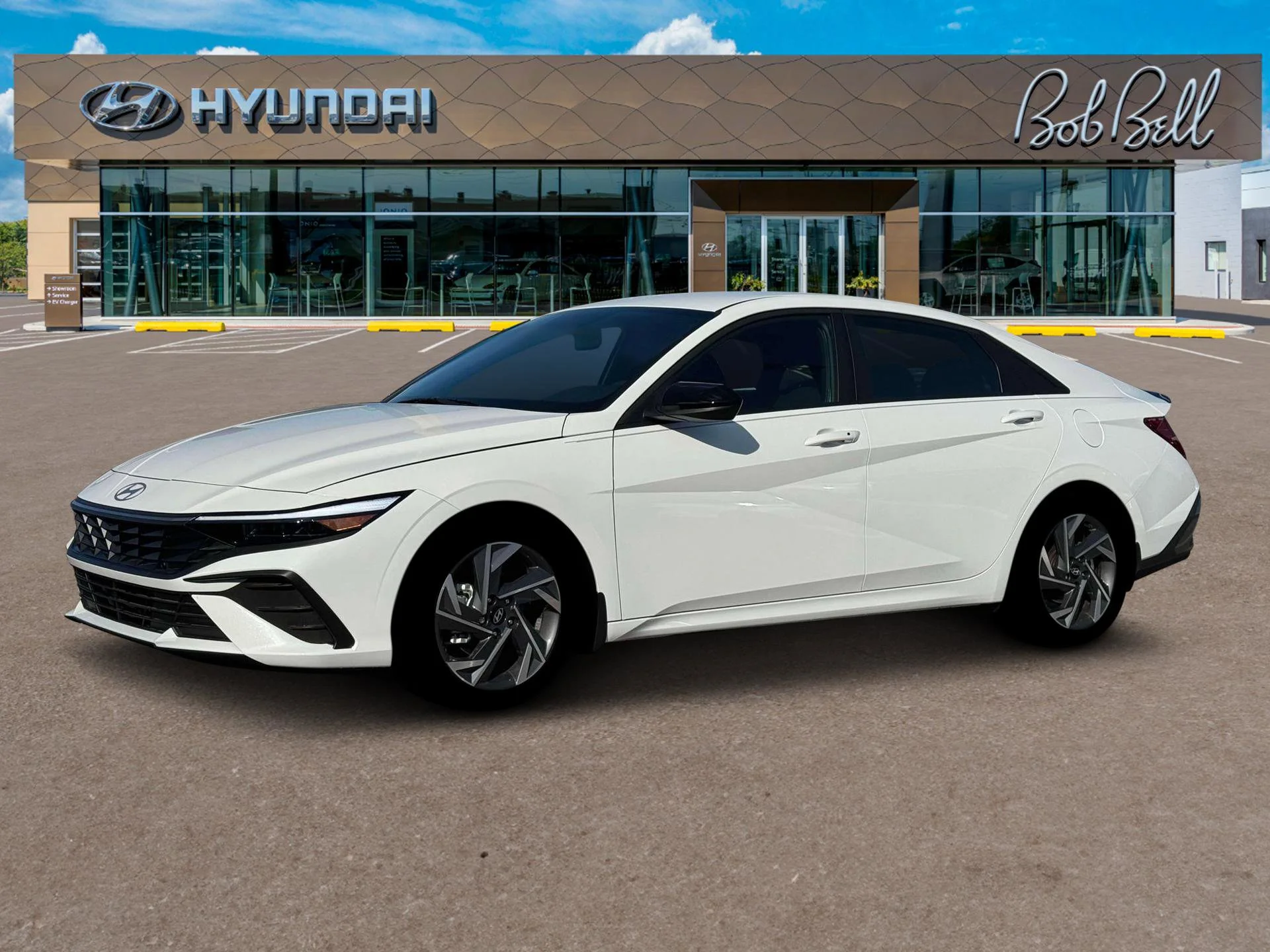 New 2025 White Hyundai SEL Sport image 2