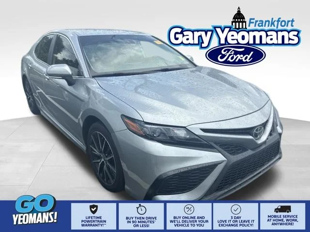 Used 2024 Celestial Silver Metallic Toyota SE image 1