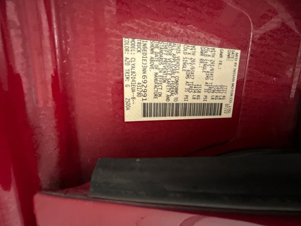 Used 2022 Red Nissan SV image 20