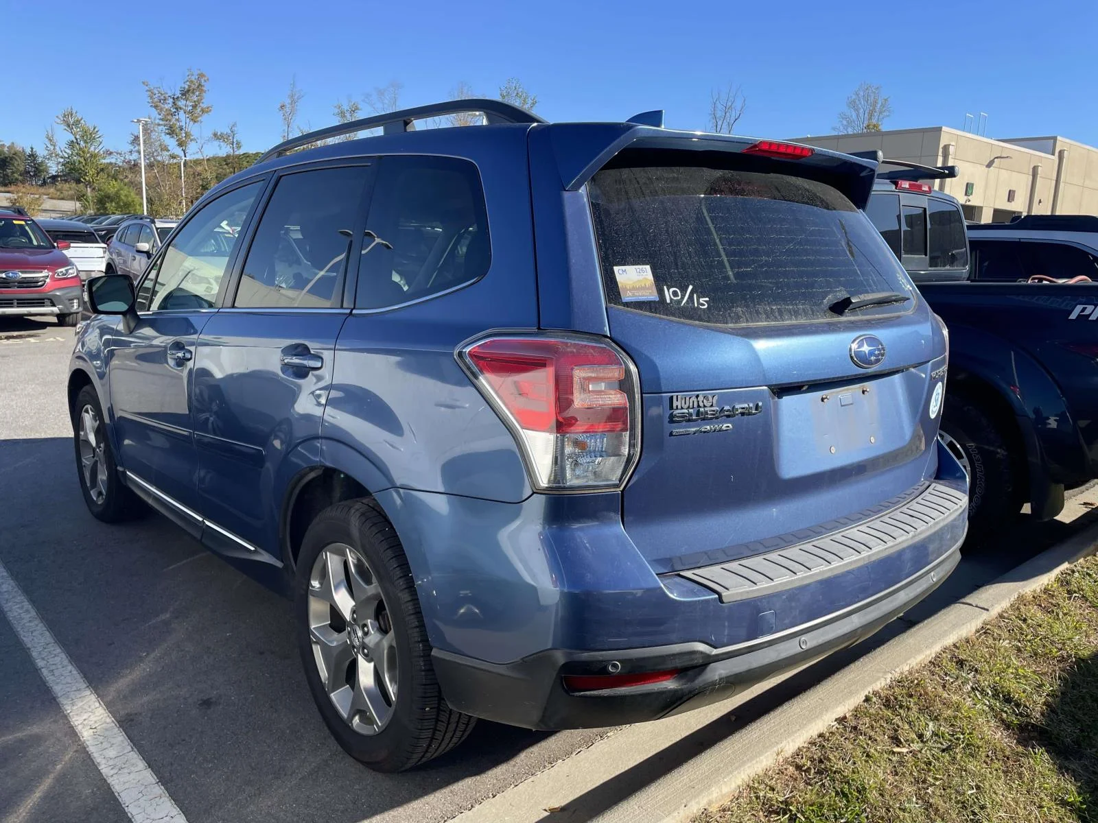 Used 2018 Quartz Blue Pearl Subaru Touring image 3