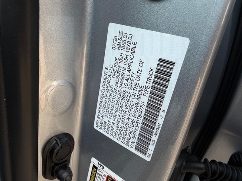 New 2026 Solar Silver Metallic Honda RTL image 23
