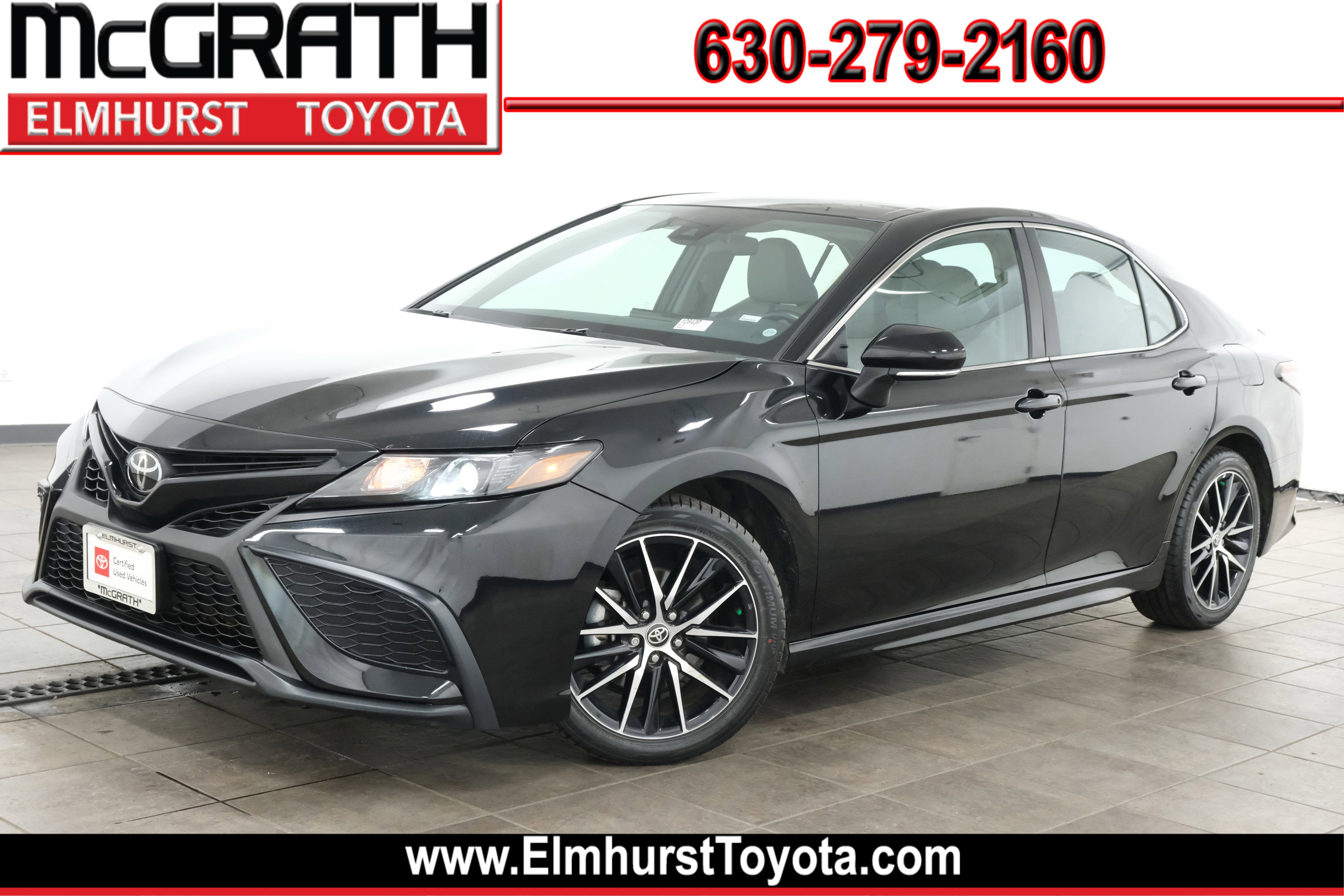 Midnight Black Metallic 2024 Toyota Camry SE AWD Sedan All-Wheel Drive 8-Speed Automatic