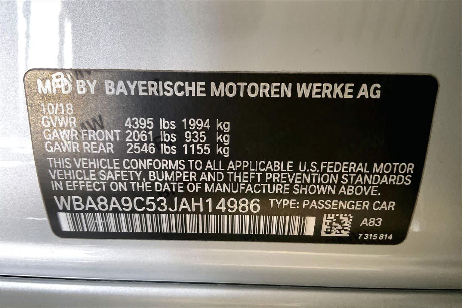 Used 2018 Glacier Silver Metallic BMW 320i image 32