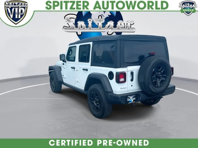 Used 2020 White Jeep Unlimited Sport image 7